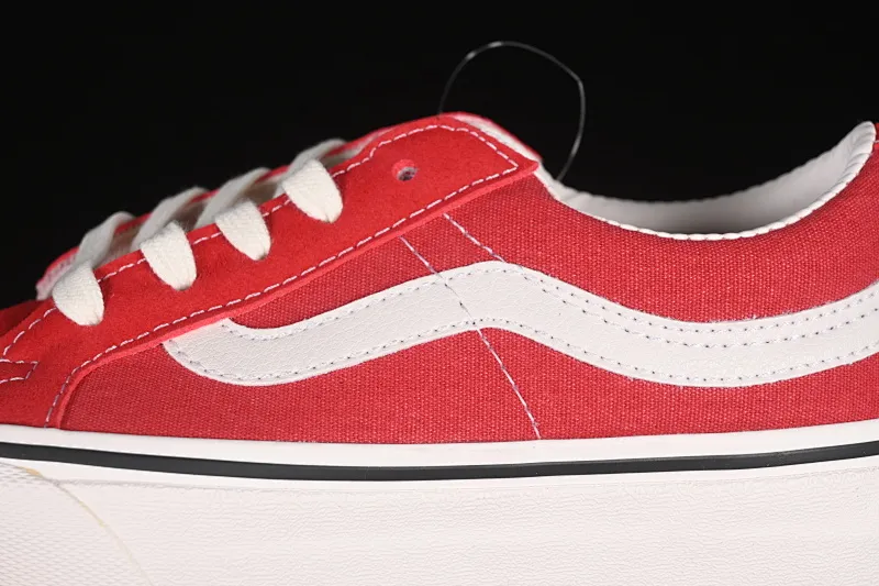 All categories Vans Vans series Vans Low Vans low-top Vans Sk8-Low white and red non-slip casual skateboard shoes VN0A4UWIXGJ